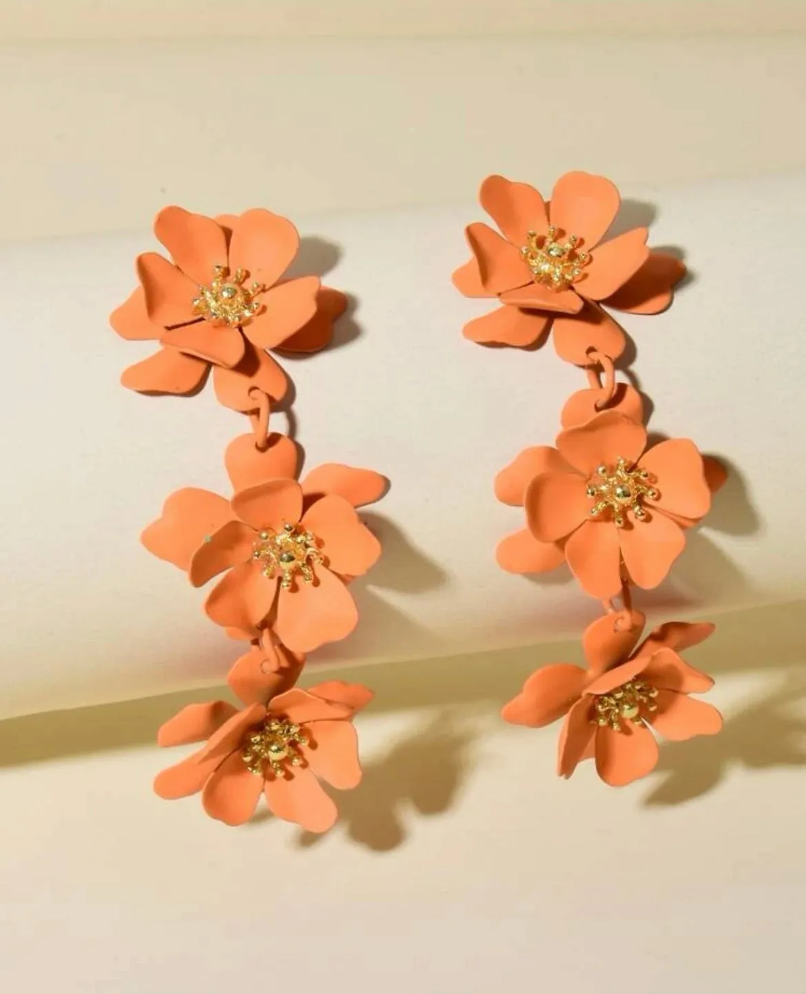 FLOWER DROP EARRINGS