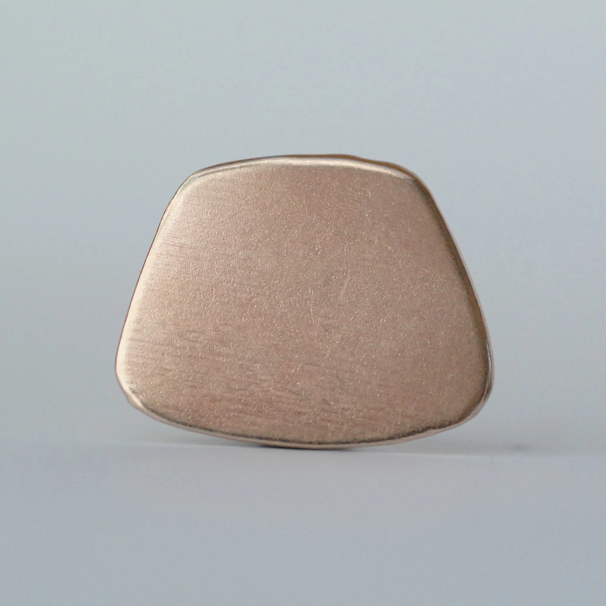Freeform trapezoid metal blanks 21mm x 17mm for making jewelry - copper, brass, bronze, nickel silver