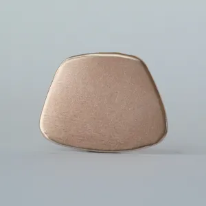 Freeform trapezoid metal blanks 21mm x 17mm for making jewelry - copper, brass, bronze, nickel silver