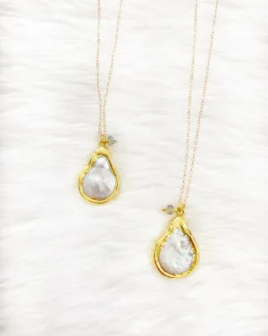 Freshwater Pearl Charm Necklace