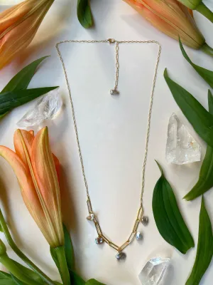 Freshwater Pearl Mixed Chain Necklace