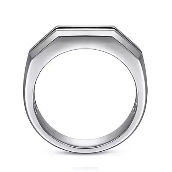 Gabriel & Co Sterling Silver Black Spinel Ring