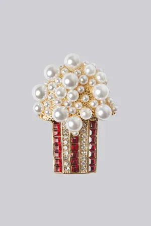 Gala Popcorn Brooch