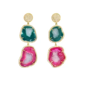 Geode Drop Earrings