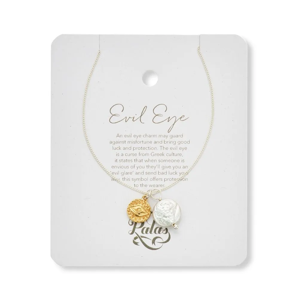 GODDESS AMULET NECKLACE - EVIL EYE