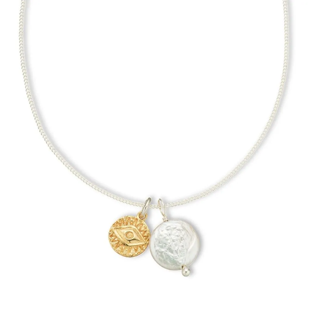 GODDESS AMULET NECKLACE - EVIL EYE