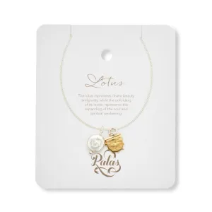 GODDESS AMULET NECKLACE - LOTUS