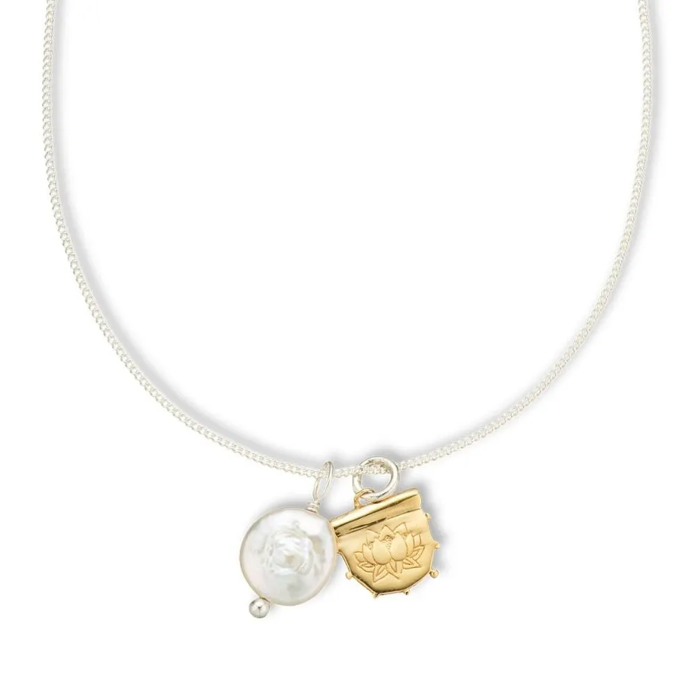 GODDESS AMULET NECKLACE - LOTUS