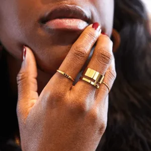 Gold Bar Ring