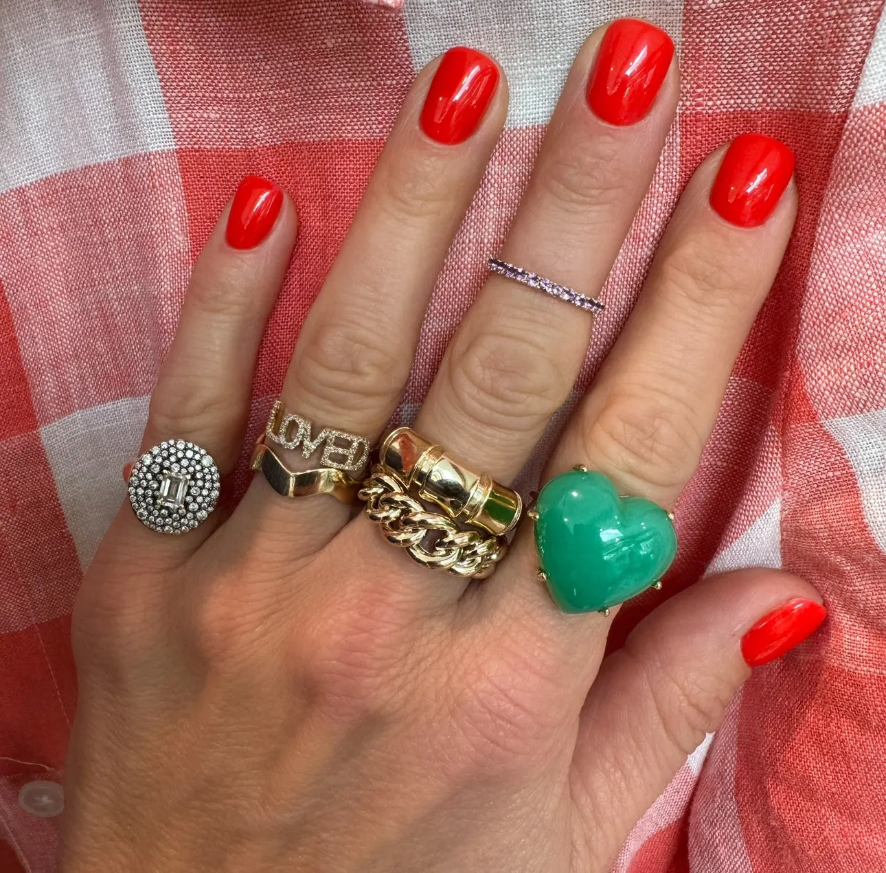 Gold Form Band Ring