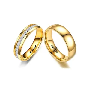 Gold Plated Couple Wedding Ring