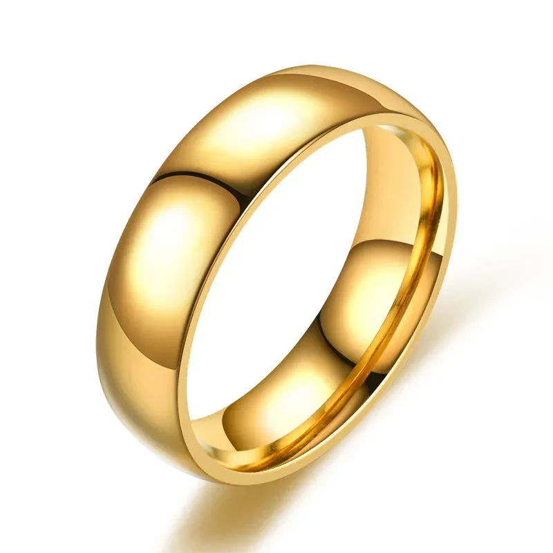 Gold Plated Couple Wedding Ring