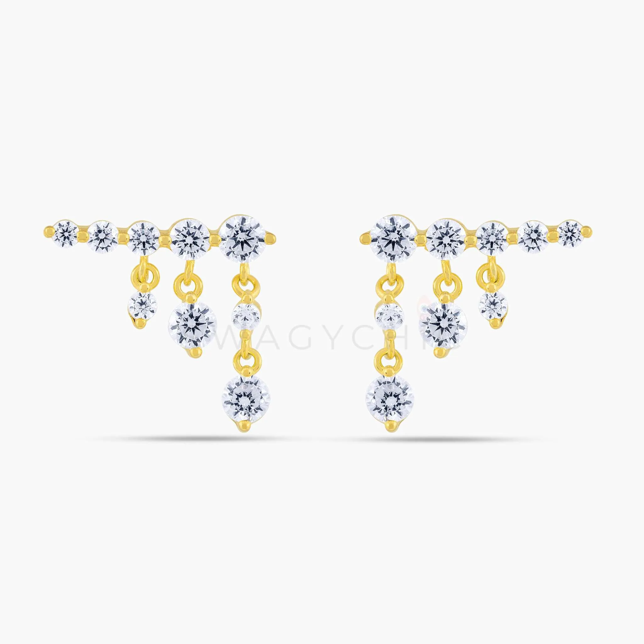 Graduated Crawler Earrings