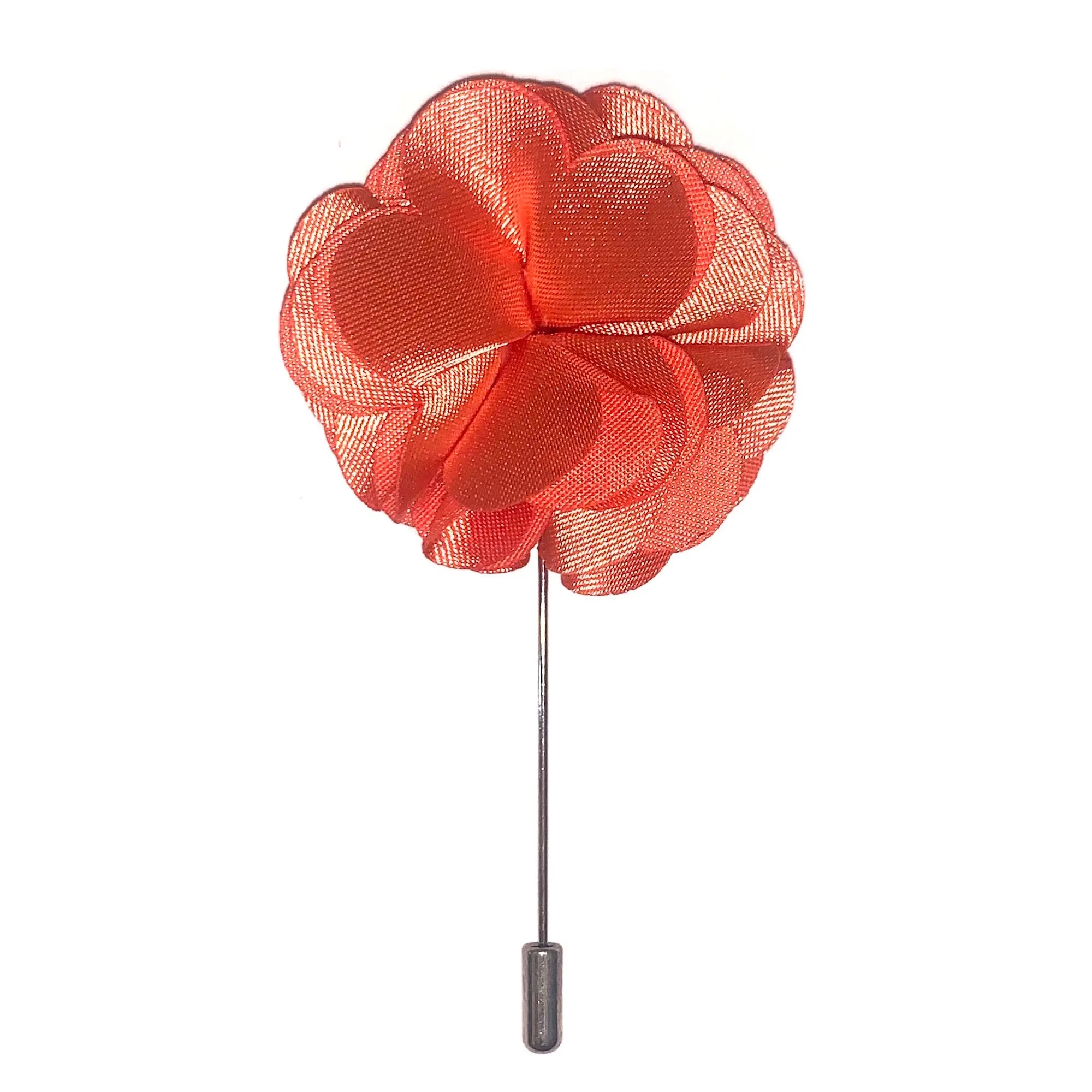 Green & Orange Floral Layers Lapel Pin