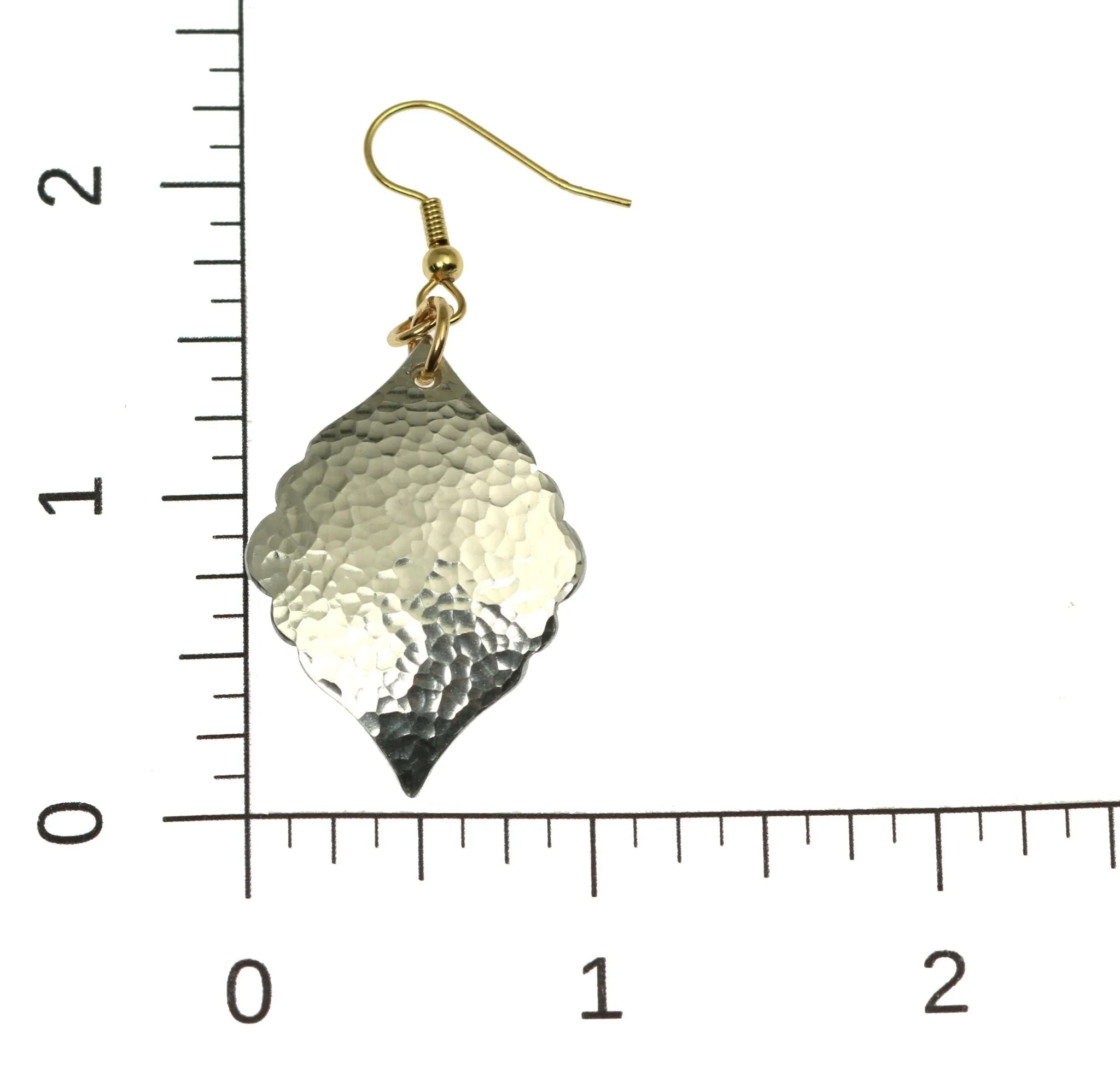 Hammered Aluminum Moroccan Drop Earrings