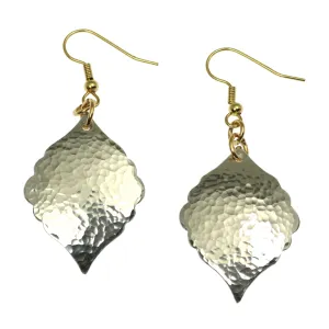 Hammered Aluminum Moroccan Drop Earrings