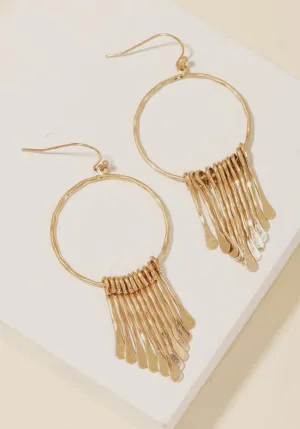Hammered Hoop Earrings