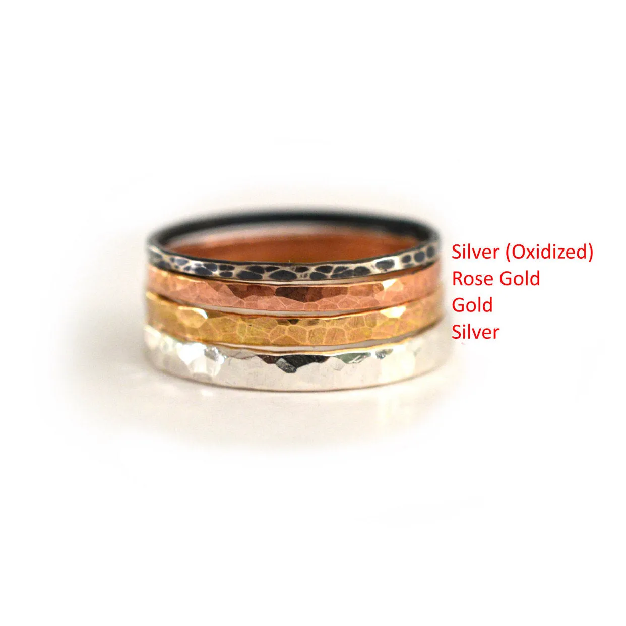 Hammered Triangle Ring