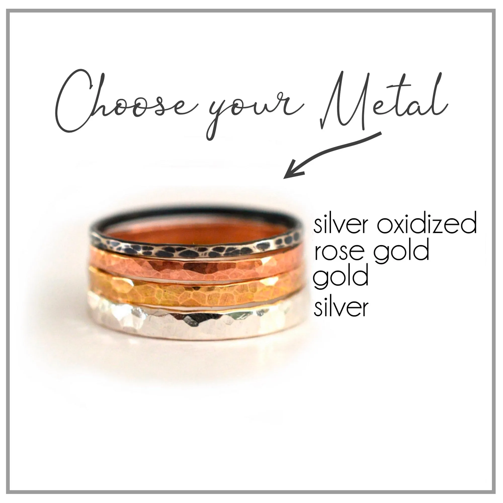 Hammered Triangle Ring