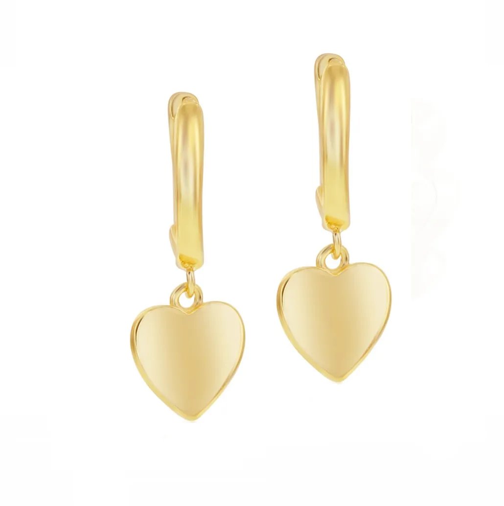 Heart Drop Earrings
