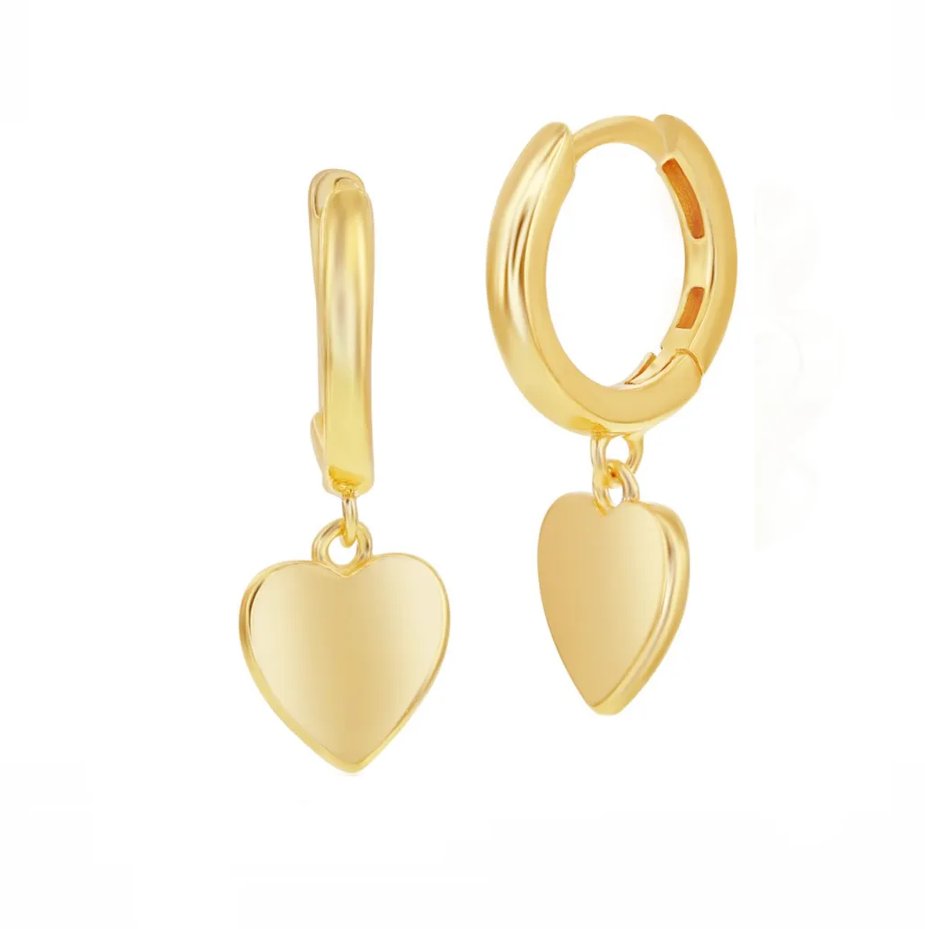 Heart Drop Earrings