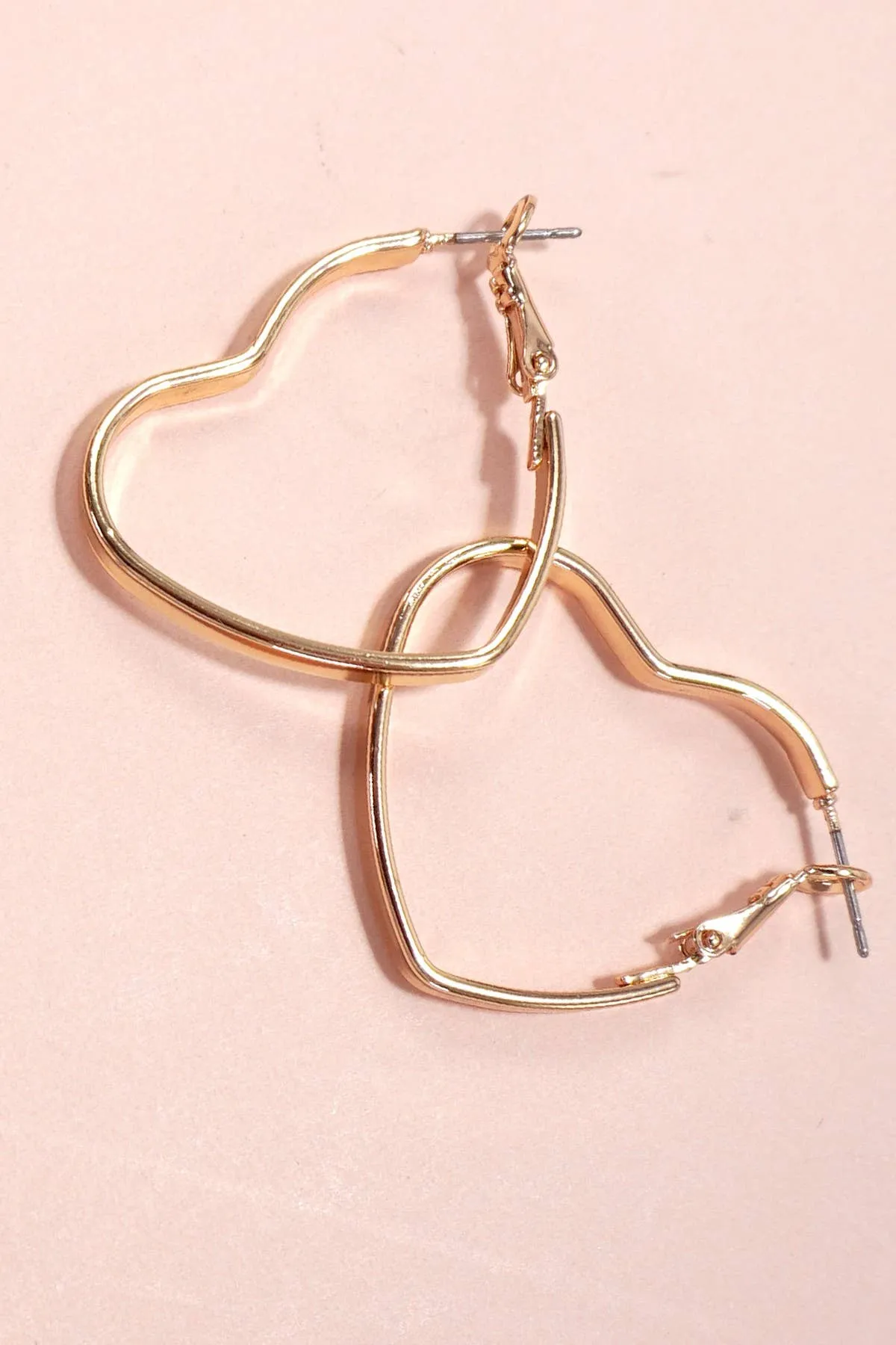 Heart Hoop Earrings