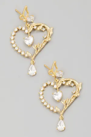 Heart Teardrop Earrings
