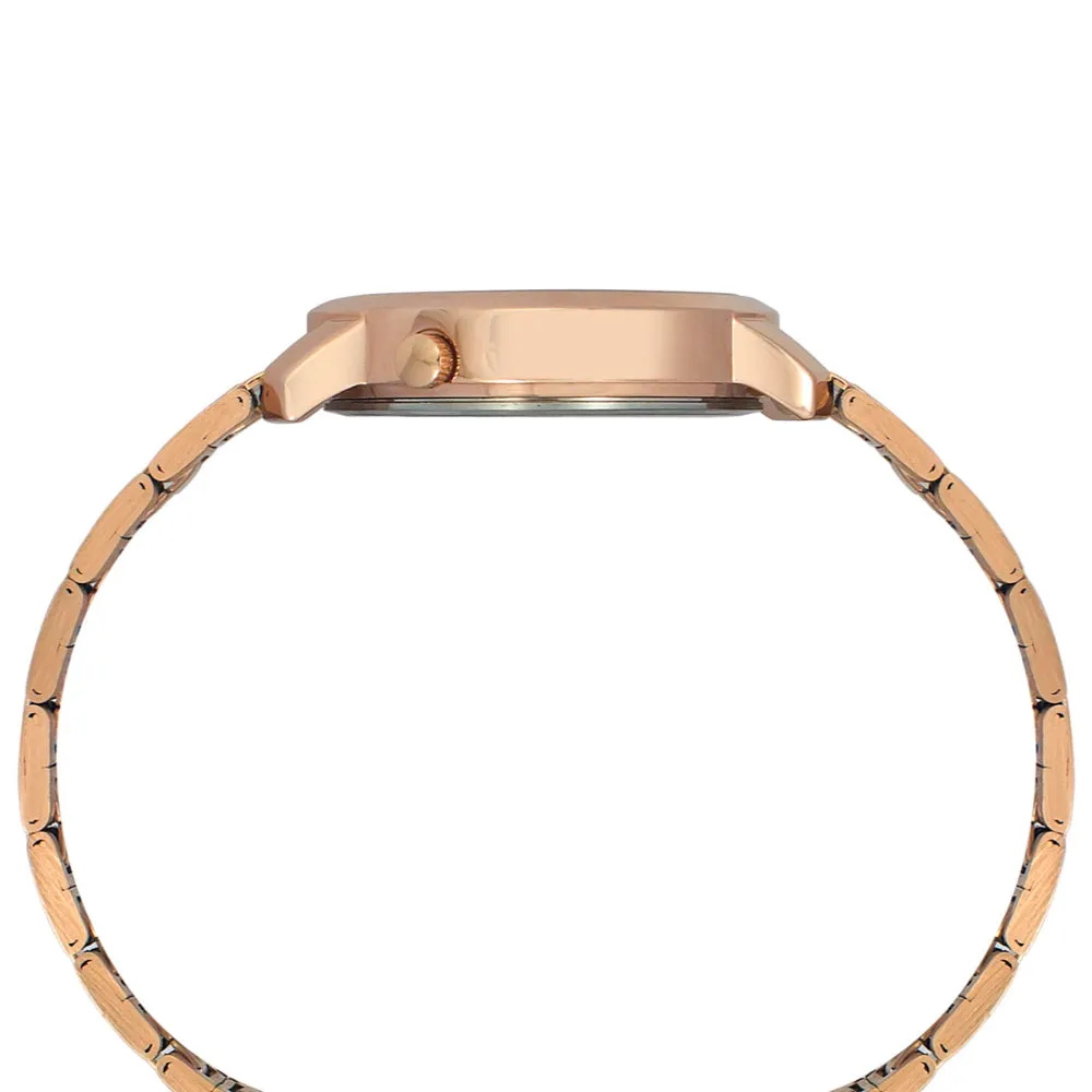 Helix By Timex Silver Round Analog Stainless Steel Watch Women -TW032HL41