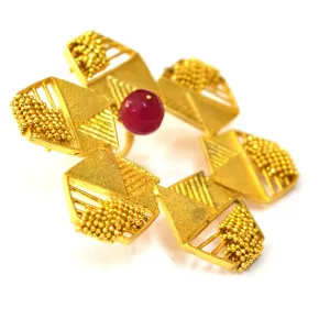 HEXA FLORAL RING