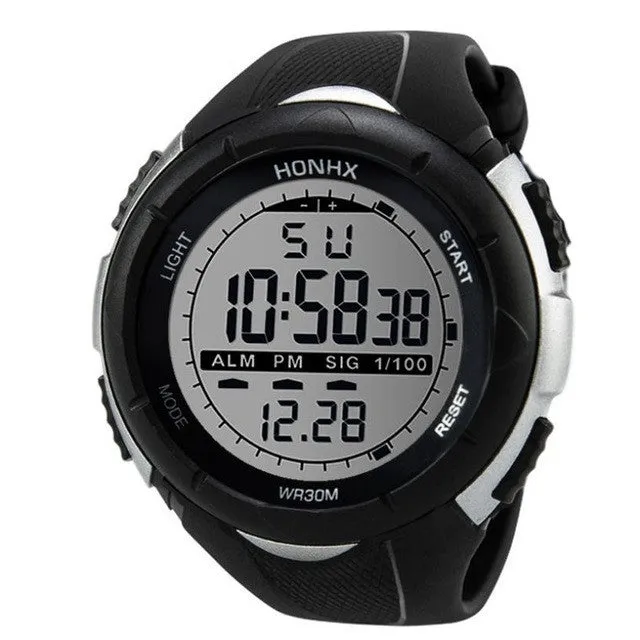 HONHX Men Watch 2017 Silicone Analog Military LED Digital Army Sport LED WristWatches For Men Horloges Mannen reloj hombre #63