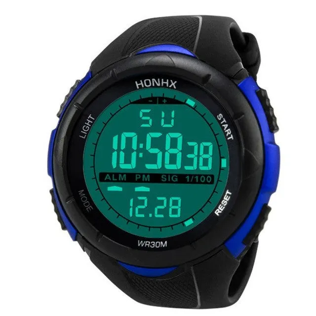 HONHX Men Watch 2017 Silicone Analog Military LED Digital Army Sport LED WristWatches For Men Horloges Mannen reloj hombre #63
