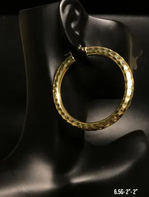 Hoop earrings 10K solid gold