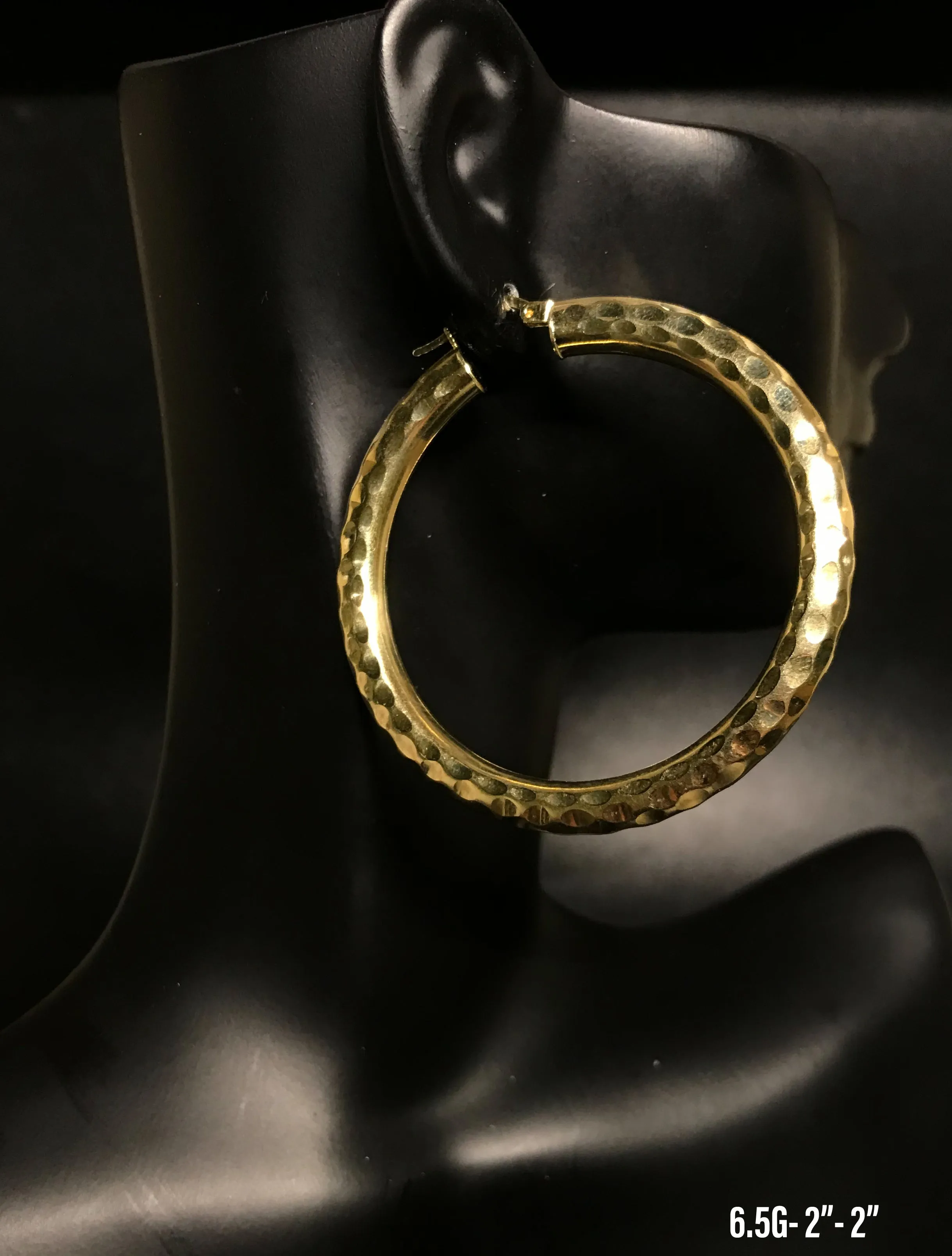 Hoop earrings 10K solid gold