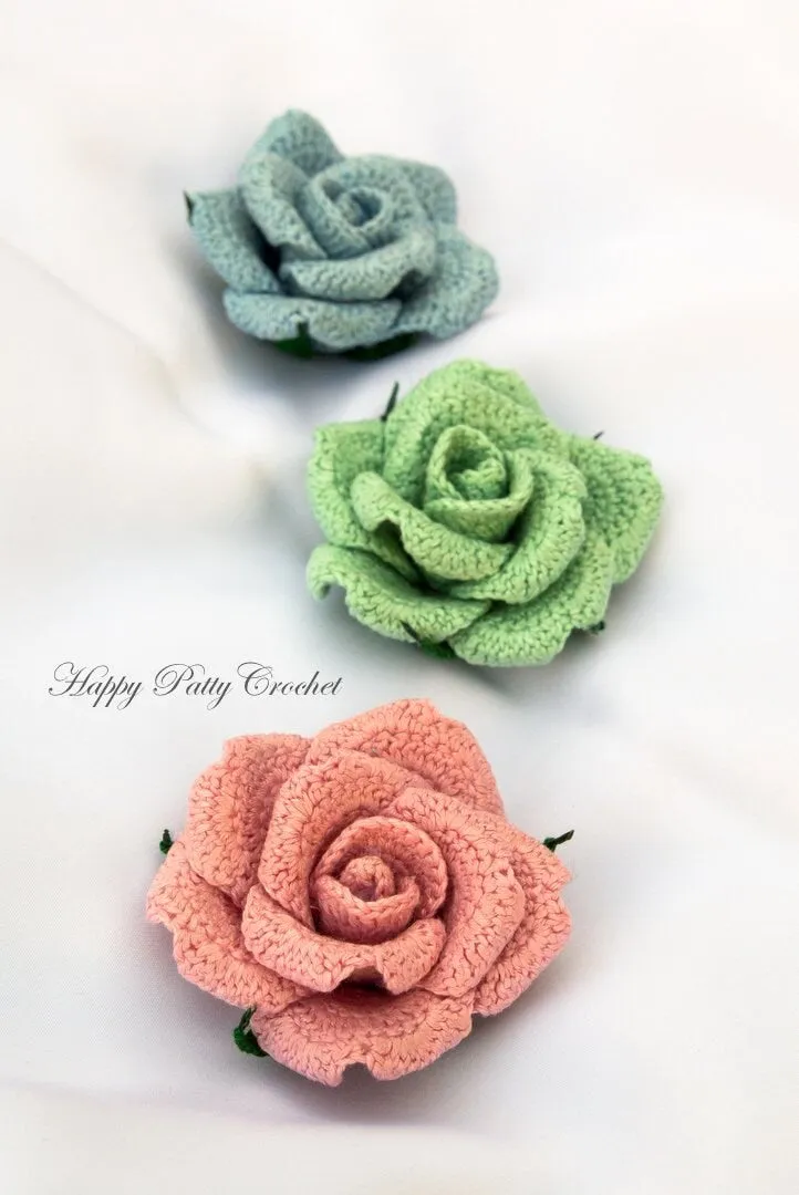 Hybrid Tea Rose Applique