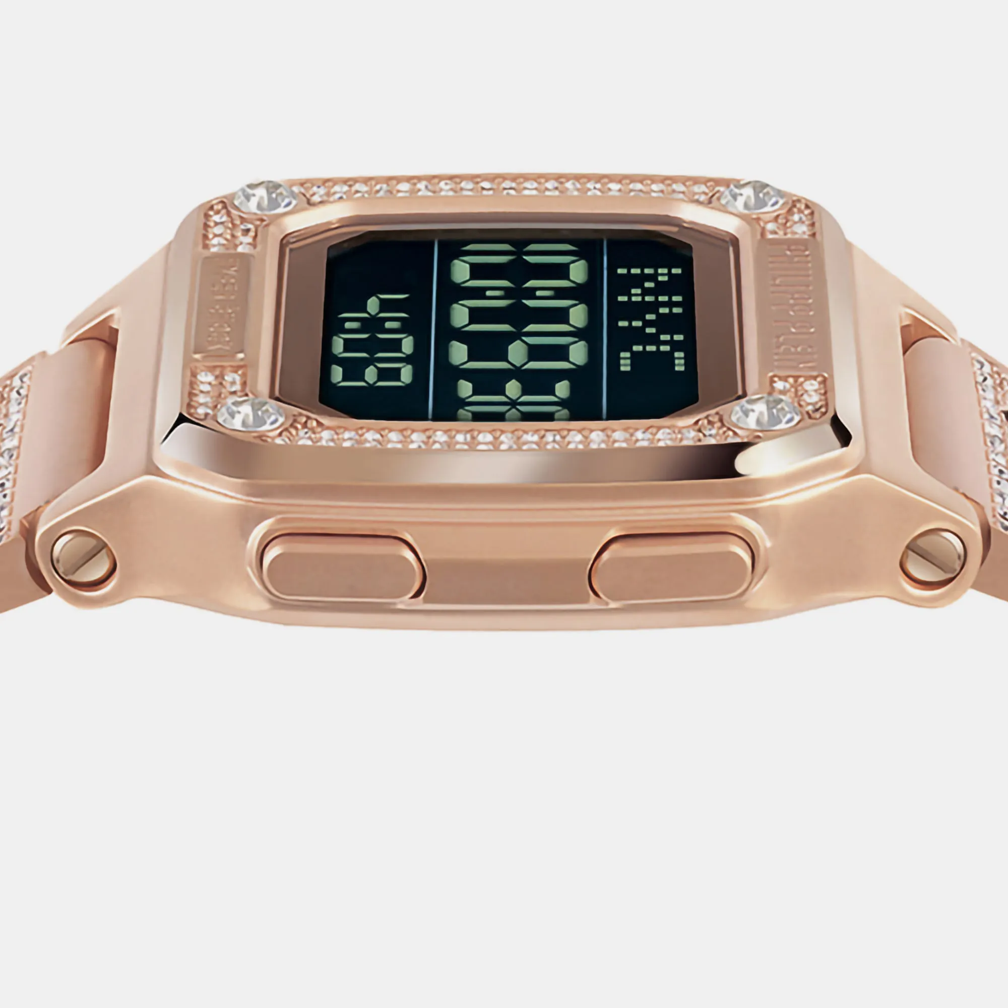 Hyper $Hock Women's Black Digital Stainless Steel Watch PWHAA1221