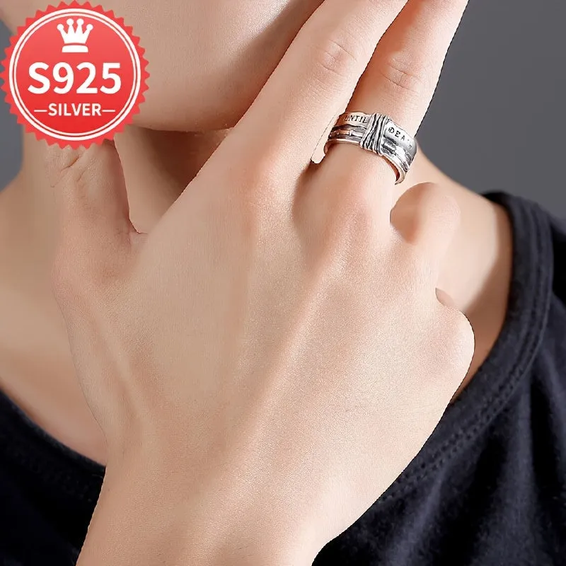 Hypoallergenic Vintage Style Men's Ring Open Ring