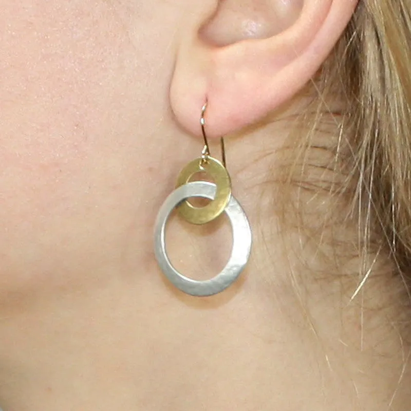 Intertwined Ring Earring
