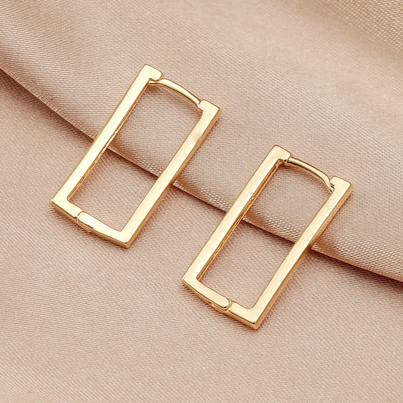 Interweave Twist Metal Circle Geometric Round Hoop Earrings for Women