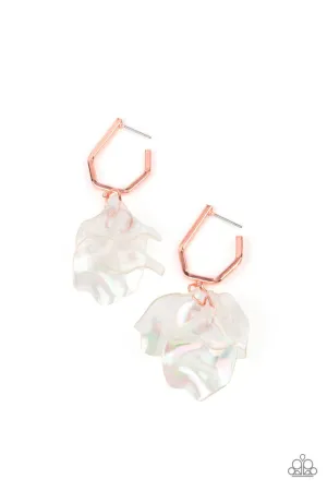 Jaw-Droppingly Jelly Copper Paparazzi Earrings