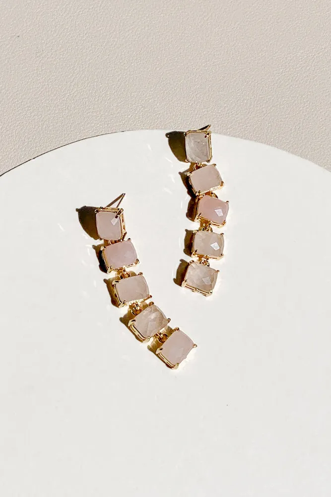 Jenna Gemstone Drop Earrings