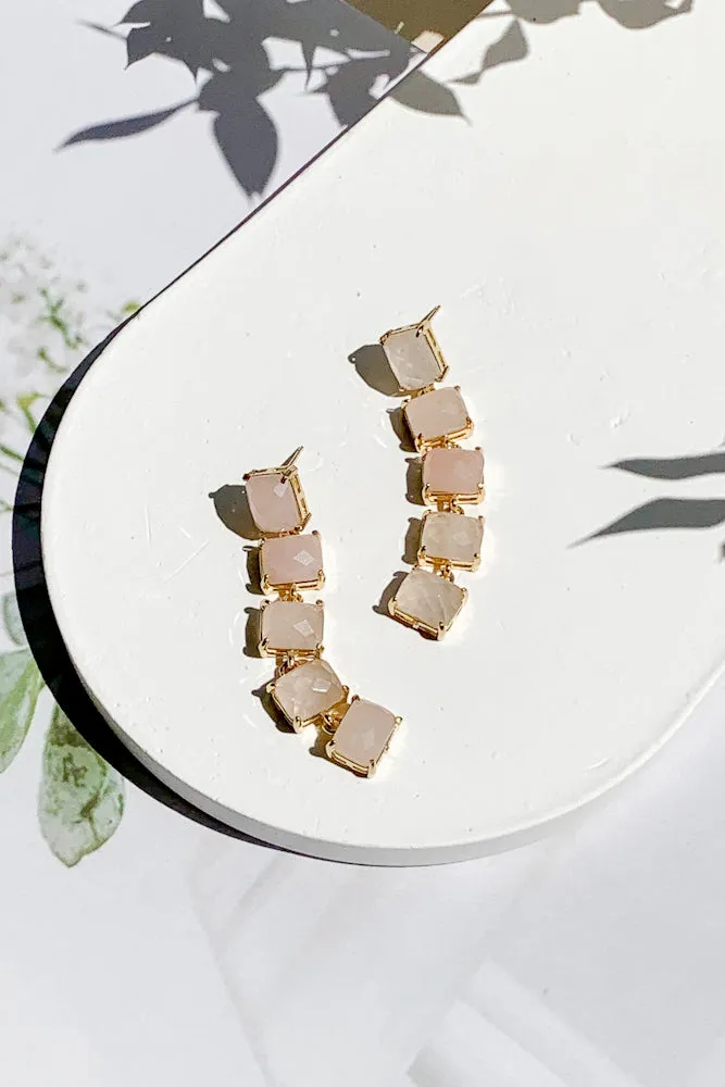 Jenna Gemstone Drop Earrings