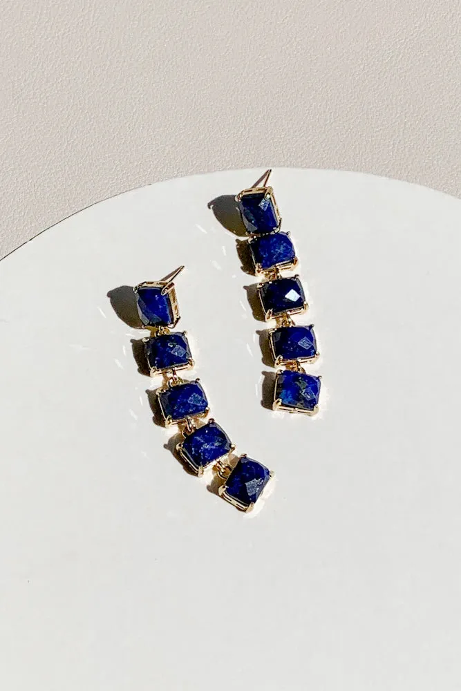 Jenna Gemstone Drop Earrings