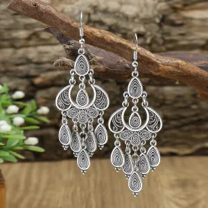 Jewellery - Hollow Water Drop Pendant Earrings - New