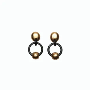 Julie Monies Kamagong & Gold Foil Earrings