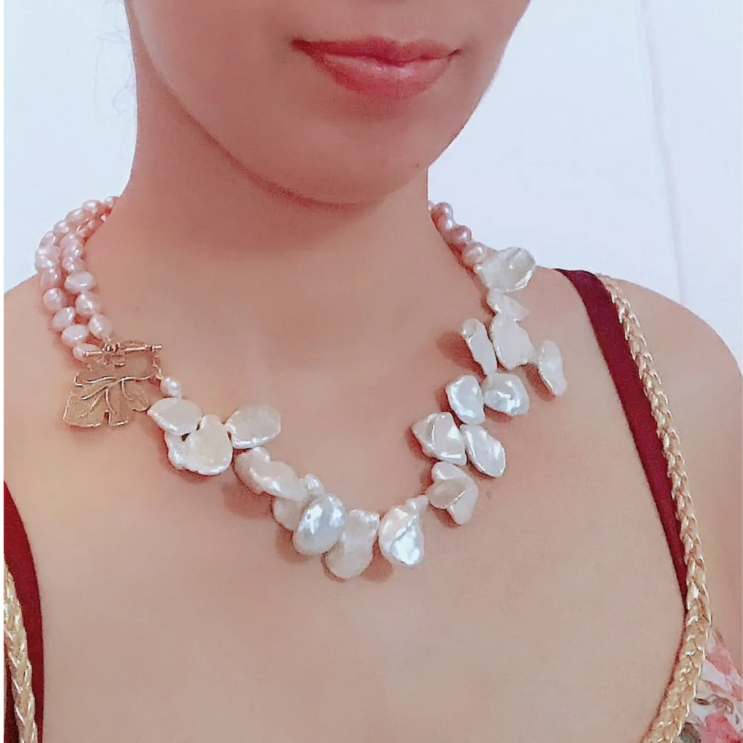 Keshi & Baroque Pearls Necklace