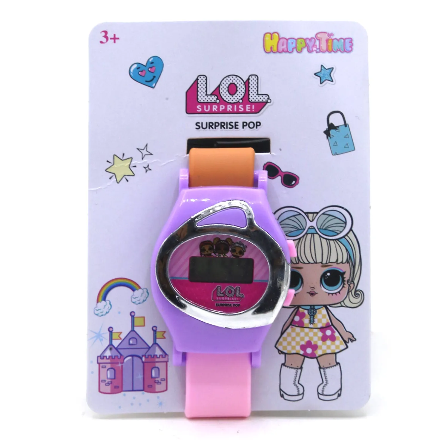 Kids Digital Character Watch - Purple