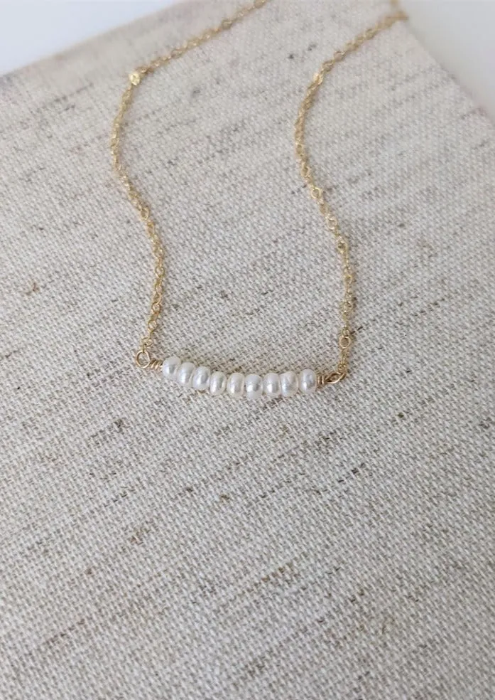 Kylie Mini Pearl Necklace