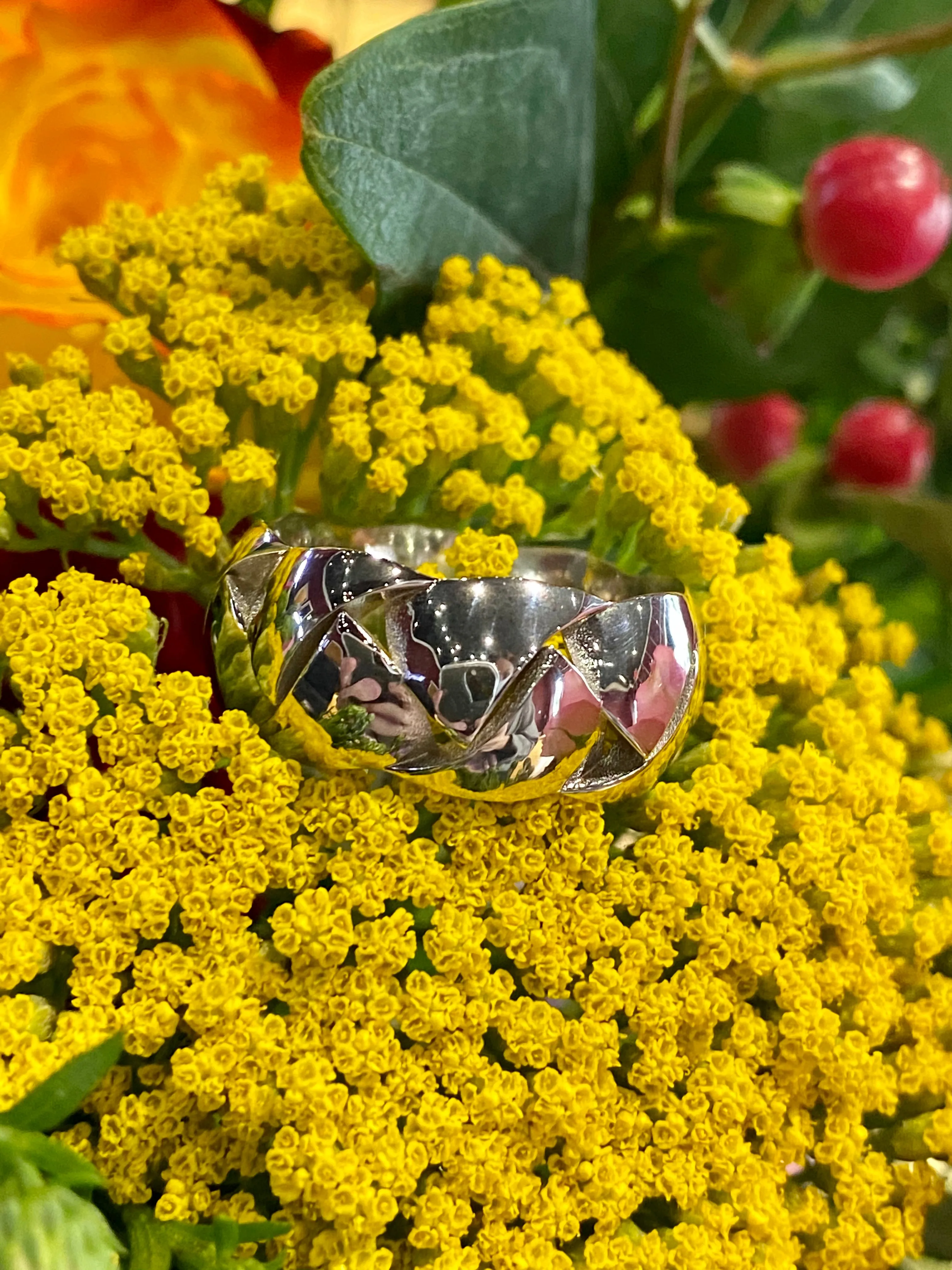 Lance Pierce CEO Band in 14K White Gold