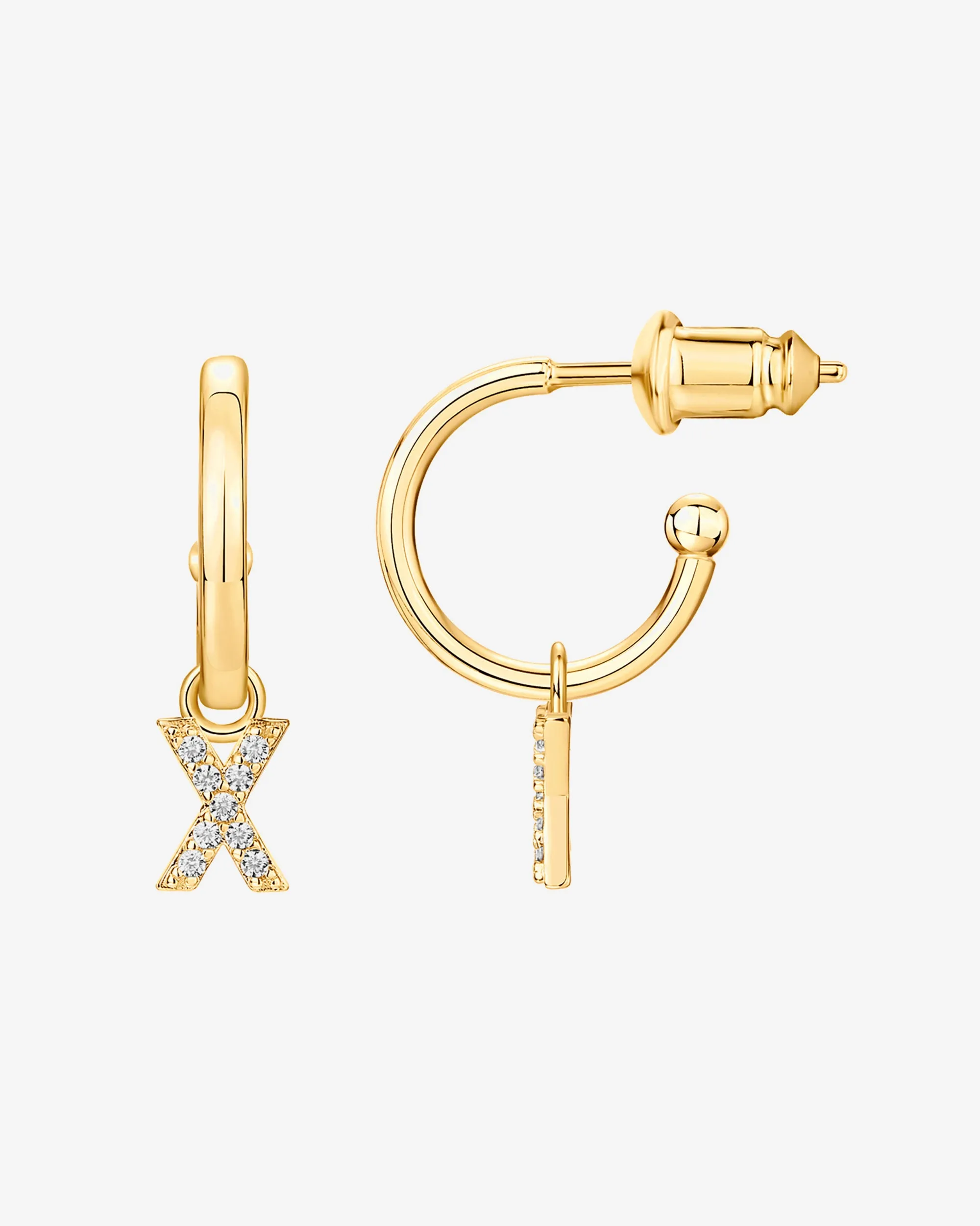 Letter Drop Hoops