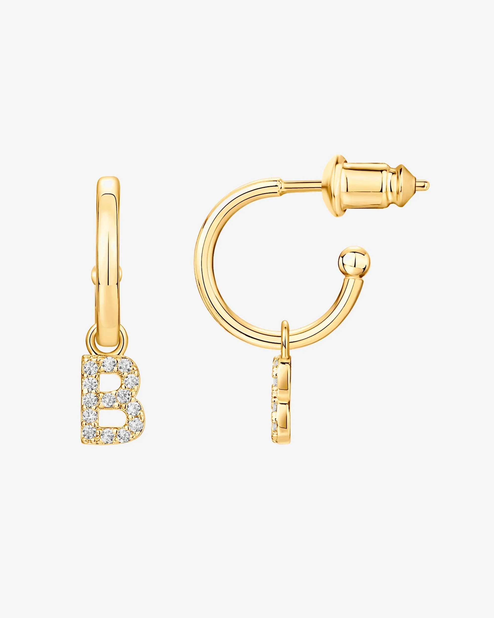 Letter Drop Hoops